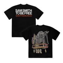 Sam Smith To Be Free Tour 2026 The Castro Theatre San Francisco Merch Tshirt Unisex T-Shirt XXL