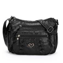 Middle-aged Mother Bag PU Shoulder Messenger Bag Women's Small Square Bag juoda