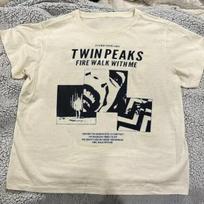 Twin Peaks marškinėliai Twin Peaks filmas Baltas T-shirt Unisex Vyrai Moterys S5XL Unisex T-shirt M black