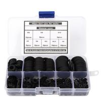 480pcs Standoff Black Nylon Gasket Kit M2-M10 Round Spacer Plastic Spacer Assortment Hardware Washer Set General Hardware Use