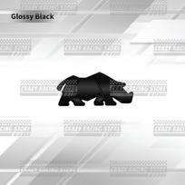Car Badges Rhinoceros Rhino Trunk Emblem Metal Stickers Body Decals Letter Grille Decor For Suzuki Jimny JB31 JB33 JB43 JB64