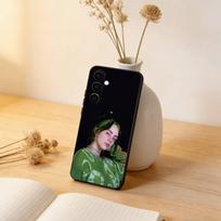 B-Billie Eilish Singer Phone Case Black Silicone Soft For Samsung Galaxy A73,A72,A71,A70,A53,A52,A51 Samsung a20s