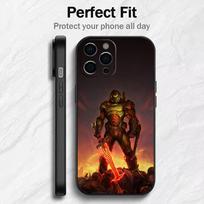 Game D-DOOM Printed  Phone Case For iPhone17,16,15,14,13,12 Plus,Max Soft Silicone Black Cover iPhone14