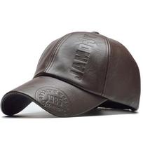 Vyriška vintažinė reguliuojama beisbolo kepuraitė PU odinė snapback kepurė Para Hombre Vyriškos trucker kepurės Tėčio kepurė žiemos šiltos kepurės Casquette One Size gray