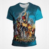 Thundercats 3D spausdinimo animacinių filmukų anime marškinėliai gatvės stiliaus vyrams moterims laisvalaikio mados per dydžio apvalios apykaklės marškinėliai vaikams marškinėliai viršutiniai drabužiai S dangaus mėlyna spalva