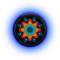 LED Light Up Adult Flying Disc with Light Strip Luminous Glow-in-the-Dark Outdoor Sports mėlyna