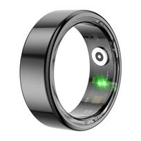 „R02 Smart Ring Health Tracker 5.0“ suderinamas su „Bluetooth“ IP68 ir 3ATM vandeniui atsparūs kelių sporto šakų režimai, tinkami dėvėti „Android“, skirtą IOS 8 juoda