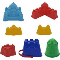 1 rinkinys vaikiškų paplūdimio smėlio žaislų rinkinys smėlio pilies žaislas smėlio pilies statymo formų rinkinys vaikams lauko žaislas 7pcs Packed įvairiaspalvis