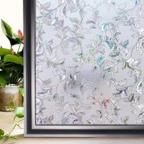 Langų privatumo plėvelė vaivorykštinė statinė lipni šilumos kontrolė langų izoliacija apsauga nuo saulės UV spindulių stiklo vinilo plėvelė namams 30x100 cm fluorescencinė žalia spalva