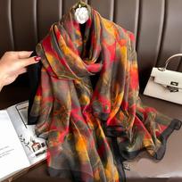 Šilkinis Skara Foulard Moteriška Galvos Juosta Prabangi Hidžabo Skara Moterims Minkšta Šilta Pashmina Paplūdimio Skaros Echarpe Šalis Didelis Apklotas Echarpe Bandana