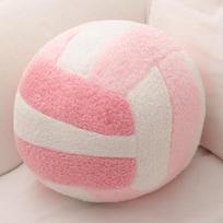 20-24Cm Simulation Volleyball Ball Plush Toy Cute Volleyball Props Pillow Accompany Soft Birthday Gifts Room Decor 20cm rožinė