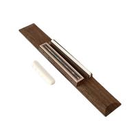 6 String Acoustic Guitar Bridge Guitar Rosewood Guitar Bridge with Imitation Cattle Bone Nut Saddle Replacement Parts 1 black