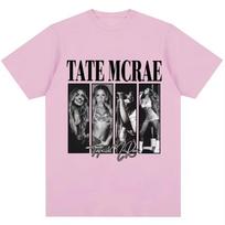 Tate McRae Signature Print T Shirt Streetwear Tate McRae 2026 Fashion Tshirts Cotton  Women T Shirts Oversized Women Tshirt M