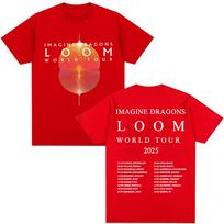 Imagine Dragons Loom Tour 2025 T Shirt Men Women Trendy Popular Hip Hop T Shirts High Quality Soft Cotton Tshirt Streetwear Male S