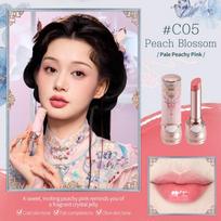 Flower Knows Butterfly Cloud Collection Blizgus lūpų dažas Didelio blizgesio drėkinantis neriebus 3,5g C05 Peach Blossom