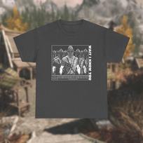 Wait I Know You The Elder Scrolls V Skyrim Themed T-shirt  Printed Pattern Casual T-shirt S