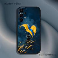 Ukraina Ukrainos nacionalinis Samsung S26,S25,S24,S21,S22,S23,S30,Ultra,S20,Plus,Fe,Lite,5G juodas dėklas Samsung S21plus