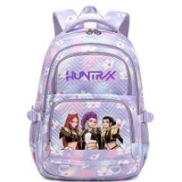 KPop Demon Hunters Backpack 15 Inch Unisex Violet Anime School Bag Lightweight Durable