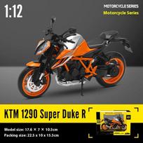 CCA 1:12 KTM 1290 SUPER DUKE R Motociklo Modelis Lieto Lydinio Lokomotyvo Žaislai Suaugusiųjų Kolekcijos Ornamentas Dovanos black