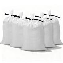 Empty Sandbags, 50 Packs 40 x 66 cm, Heavy Duty Sand Bags Sacks with Ties, 22.6 kg Capacity Woven Polypropylene Sandbags, Tear-Resistant &