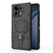 For OPPO K13 Turbo K13 Turbo Pro Case Shockproof PC+TPU Rugged Armor Rotable Metal Magnetic Ring Stand Anti-Drop Cover Redmi Turbo 4