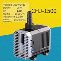 CN Plug Ultra Quiet Submersible Aquarium Water Pump - Adjustable 1500-5000L/h for Fish Tank/Fountain/Garden Pond/Rockery
