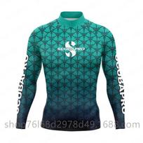 SCUBA Surfing Wear Outdoor Sunscreen Snorkeling Swimwear Long-sleeved Split Top Quick-drying Diving Suit Support XL