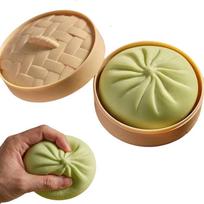 Squeeze Dumpling Stress Balls for Adults & Kids – Fidget Sensory Toy, Stretchy Dough Ball for Stress Relief