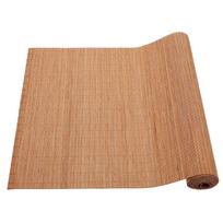 1 vnt. rankų darbo bambukinis arbatos kilimėlis Universalus staltiesės takelis arbatos ceremonijos stalo dekoravimui Atsparus karščiui Neslystantis Plaunamas 100X30X0.1CM beige