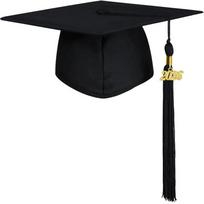 with Tassel Graduation Academic Hat Breathable Matte Bachelor Academic Hat  High School Graduations juoda