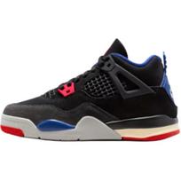 Jordan Air Jordan 4 pusaukščiai vaikiški krepšinio bateliai Juodi Mėlyni Vaikams nuo 3 iki 7 metų IB4388-003 28 black
