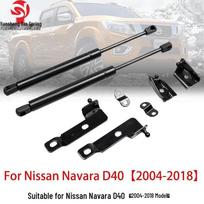 Tinka 2004-2018 m. Nissan Navara D40 variklio dangčio atramoms. Navara D40 Hood Strut Set juoda