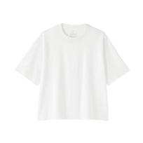 MUJI Women's Cool Touch Crew Neck Wide-Fit Short Sleeve T-shirt M geltona