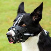 Reguliuojamas šuns antsnukis Anti-Biting Šuns burnos uždangalas Su atspindinčia juostele Gali gerti vandenį Kvėpuojantis Plastikinis for about 2.5KG Dog