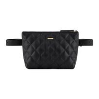 Emporio Armani Diamond Quilted Zipper Waist Bag Men Waist Bag Black Y4R511-Y709A-180001 Basic Set (Bag+Dust Bag)