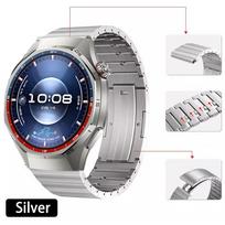 22 mm titano dirželis, skirtas Huawei Watch GT6/GT6 Pro GT5 GT4 3 46mm, su greito atsegimo sagtimi, apyrankė, skirta Amazfit Bip 6 5/GTR 4/Balance Huawei Watch 5 46mm sidabras