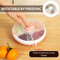 Lunch Bento Box Reusable Snack Spinner Container With 5-compartment Dispenser And Lid Dishwasher Safe Spill Free Leak Proof Perfect Families Travel 1pc rožinė