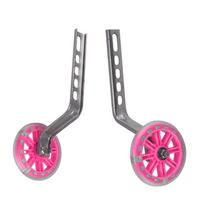 Bicycle Bike Cycling Kids Childrens Stabilisers 12-20  Training Wheels Heavy Duty Accessories 1 Set Accessories rožinė