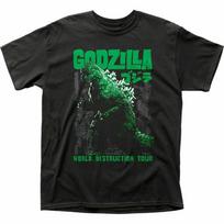 Godzilla World Destruction Tour T Shirt Mens S to 4XL rock EG568 Unisex T-Shirt S