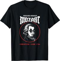 Mozartas Juokingas Wolfgangas Amadėjus Mozartas Marškinėliai Unisex Marškinėliai XL