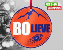 Nix Ornament BOLIEVE Bo Knows Christmas Ornament Denver Football Broncos Unisex T-Shirt XXXL