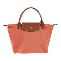 Longchamp Le Pliage Nylon Dumpling Tote Bag Small Women Tote Bags Brick-Red 1621089P97 Basic Set (Bag)