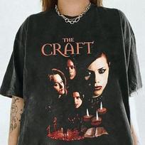 The Craft 1996 Siaubo Filmas Helovinas Marškinėliai Retro 90-ųjų Grafinis Marškinėlis Unisex Marškinėlis S