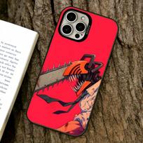 Denji Chainsaw Man Phone Case For iPhone 17,16,15,14,13,12,11 Plus,Pro Max,XS,Colorful Silver Black Cover iPhone15Plus