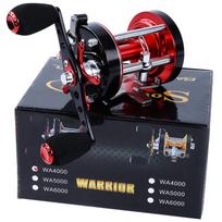 „Baitcasting“ žvejybos ritė 6+1 BB, anglies trauka, stiprumas ir tvirtumas raudonos/auksinės spalvos būgninės žvejybos ritė 40 raudona/juoda