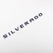 3D Car Side Fender Trunk Emblem Badge Sticker For SILVERADO Letters Logo Nameplate Silver Black Auto Replace Accessories juoda