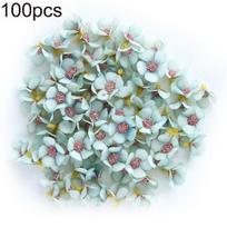 100Pcs 2cm Mini Artificial Daisy Flower Head DIY Wedding Holiday Garland Decor mėlyna
