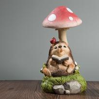 Animal Statue Solar Light Electronic Night Crafts, Novelty, LED Hedgehog
