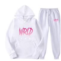 Wrld 999 Fashion Casual Sports Wear Two Piece Hooded Hooded Pullover Sweatshirt Jogging Set High Quality S
