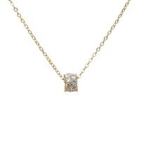S925 Sterling Silver Diamond Inlaid Kaleidoscope Necklace for Women Exquisite Shining Niche Design Zircon Inlaid Clavicle Chain 925 white